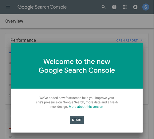 New Search Console